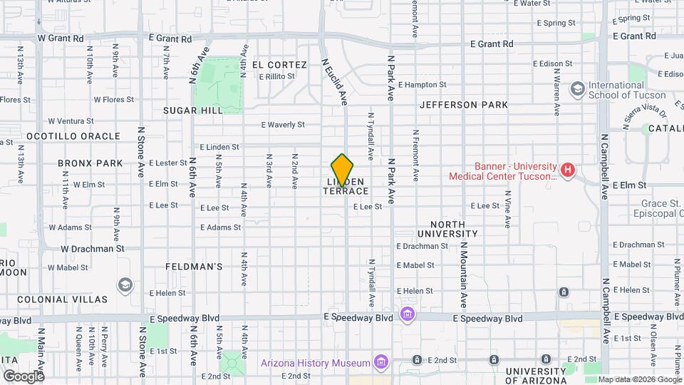 1641 N Euclid Ave Map and Location Details