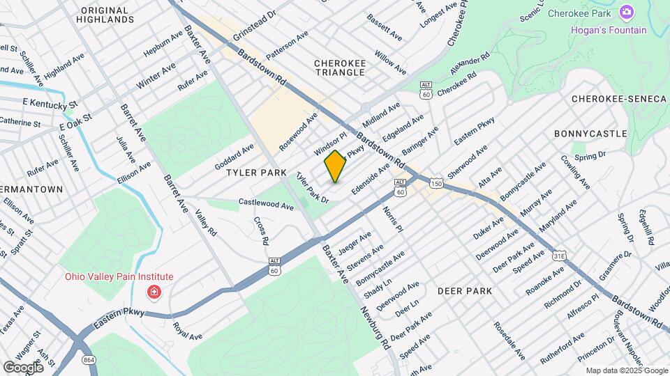 1604 Edgeland Ave Map and Location Details