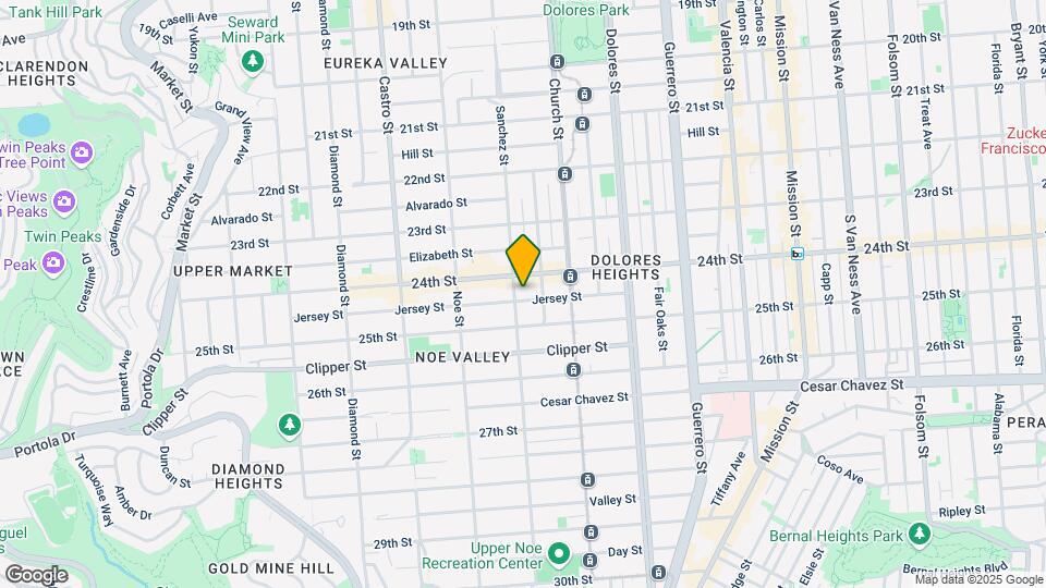 1139 Sanchez St Map and Location Details