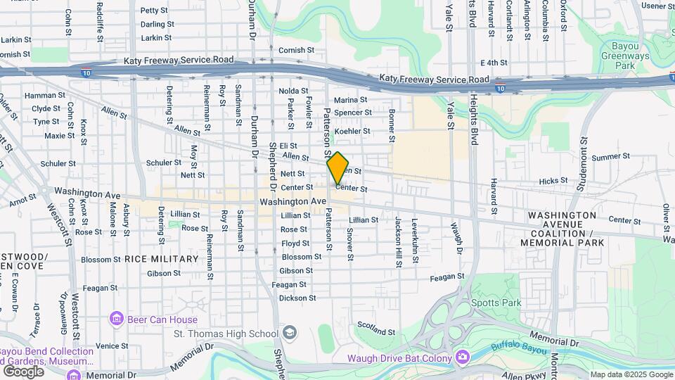 1026 Patterson St Map and Location Details