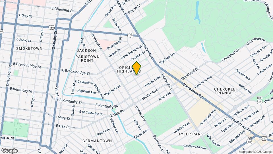 1405 Highland Ave Mapa y Detalles de la Ubicación