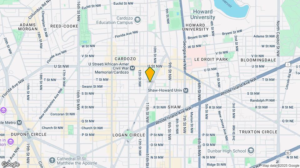 1810 Vermont Ave NW Map and Location Details