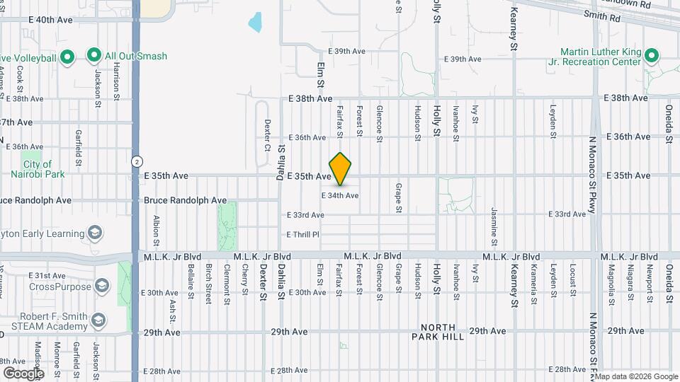 5105-5107 E 34th Ave Map and Location Details