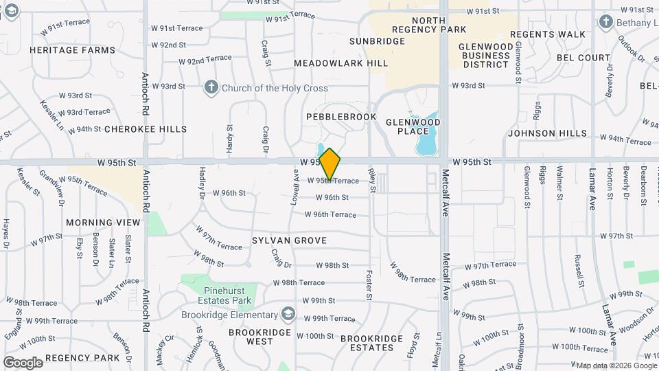 7701 W 95th Terrace Mapa y Detalles de la Ubicación