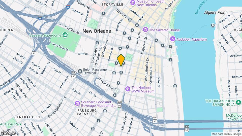 731 Saint Charles Ave Mapa y Detalles de la Ubicación