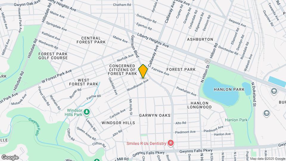 3722 Woodhaven Ave Map and Location Details