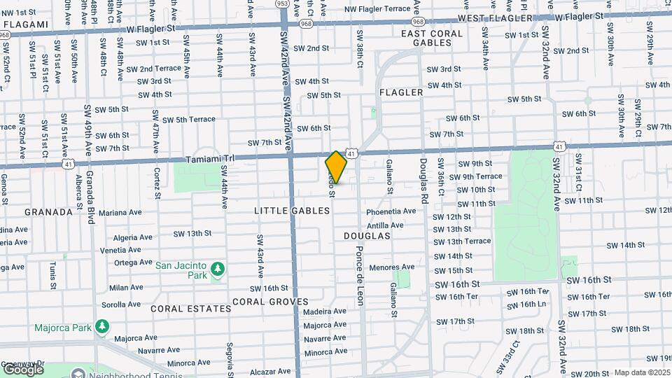 230 Calabria Ave Map and Location Details