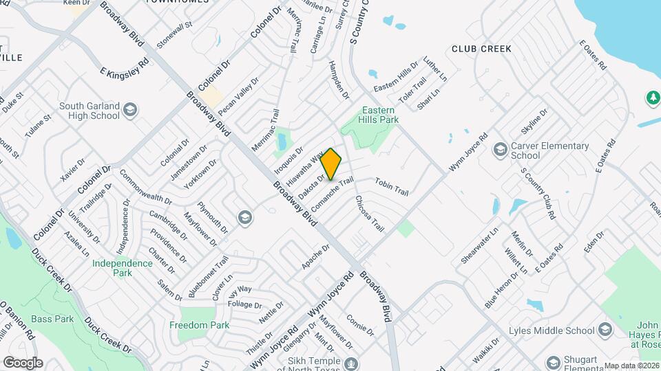 1605 Comanche Trail Map and Location Details