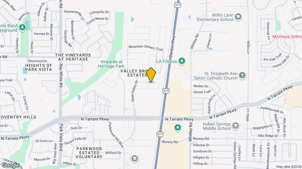 5908 Valley Haven Way Map and Location Details