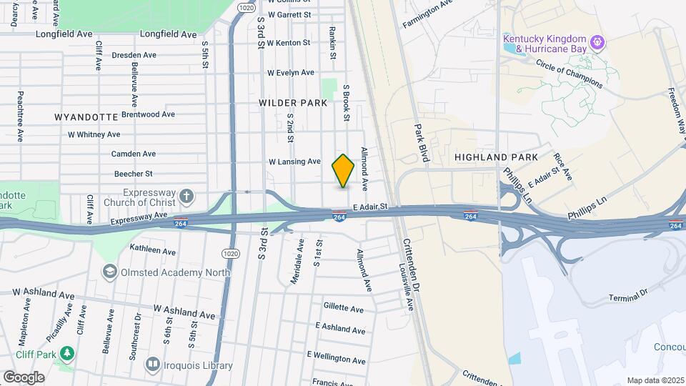 4406 S Brook St Map and Location Details