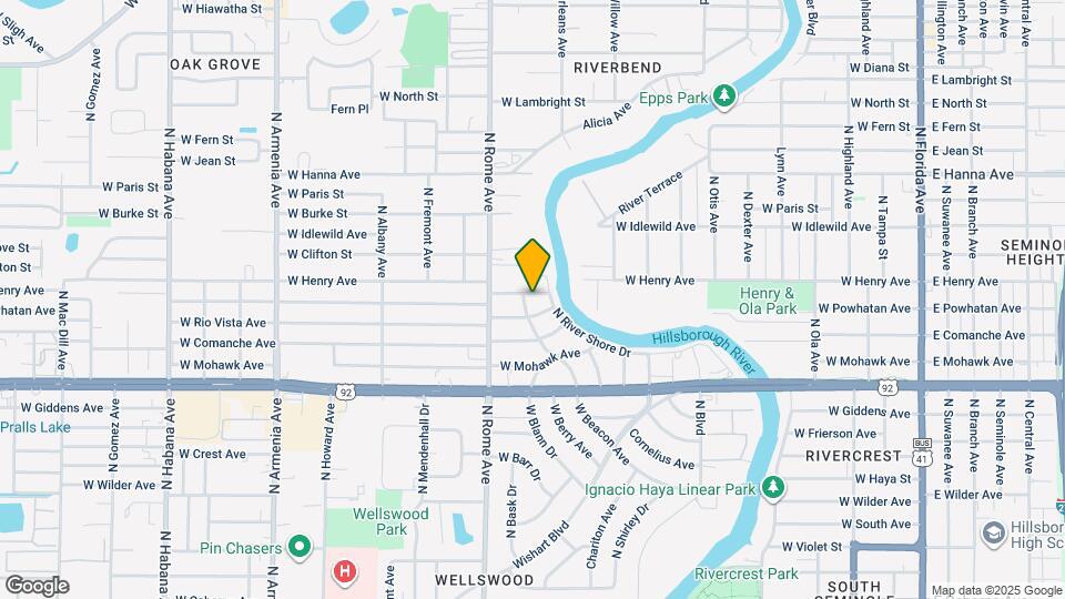1008 W Powhatan Ave Map and Location Details