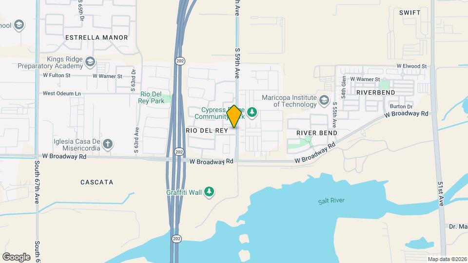 5904 W Wood St Mapa y Detalles de la Ubicación