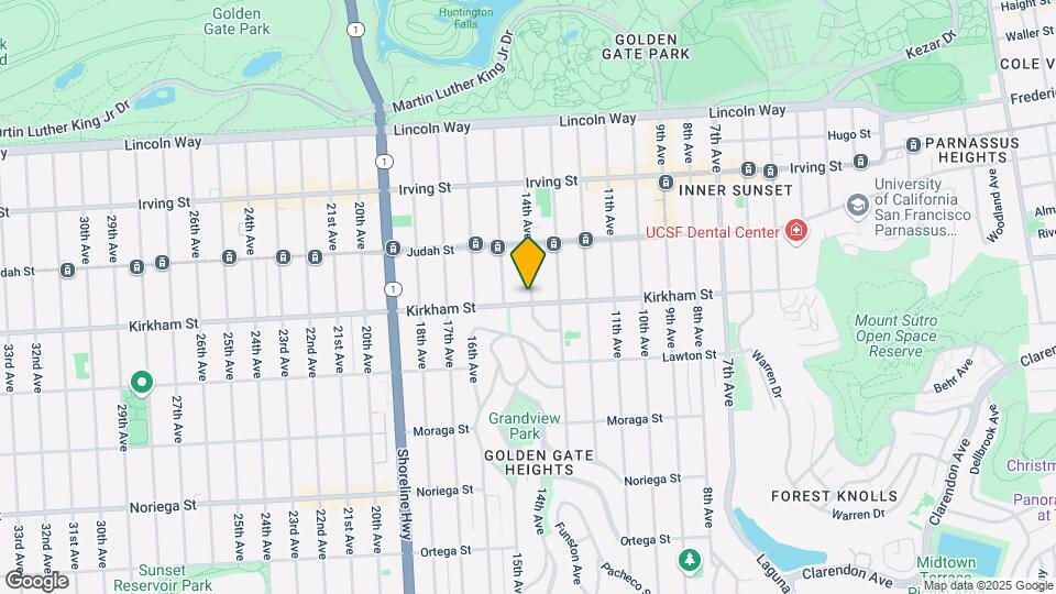 1000 Kirkham St Mapa y Detalles de la Ubicación