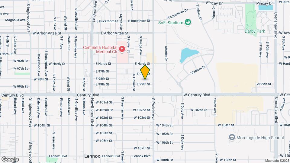 633 E. 99th St. Mapa y Detalles de la Ubicación