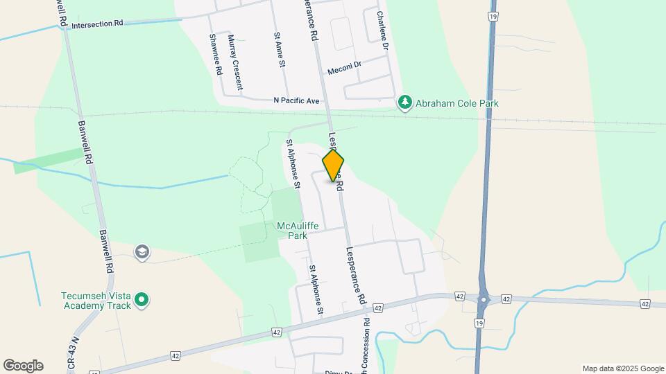 2313 Lesperance Rd Map and Location Details