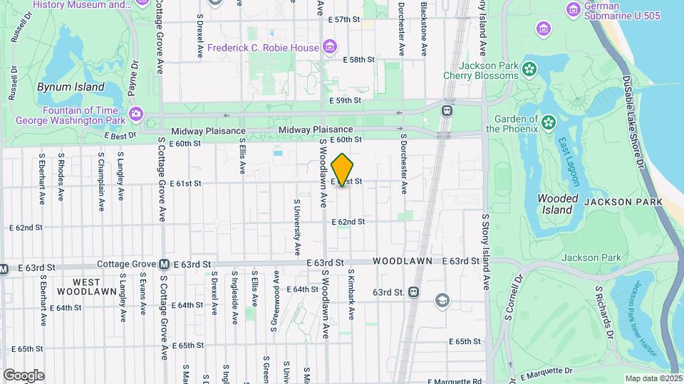 6112 S Kimbark Ave Map and Location Details