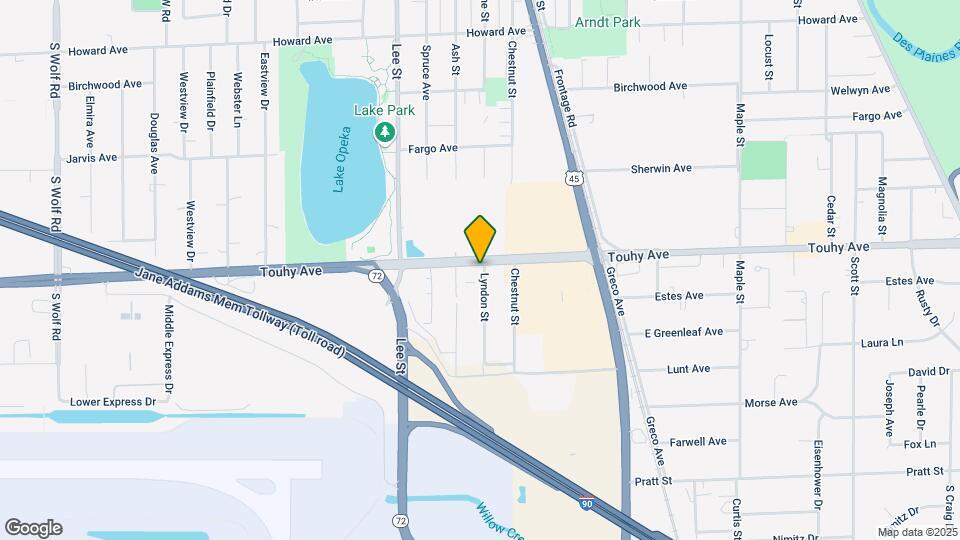 10536 E Touhy Ave Ave Map and Location Details