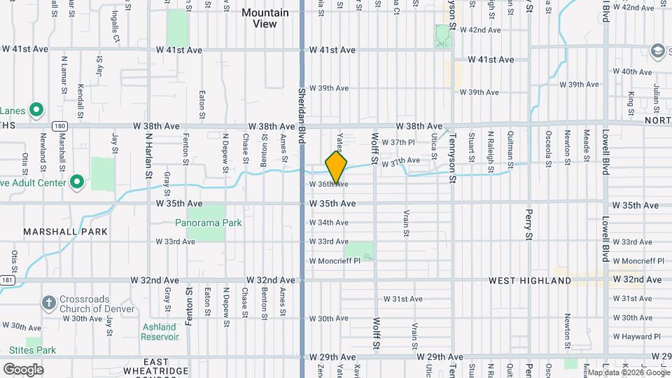 5012 W 36th Ave, Unit 5 Map and Location Details