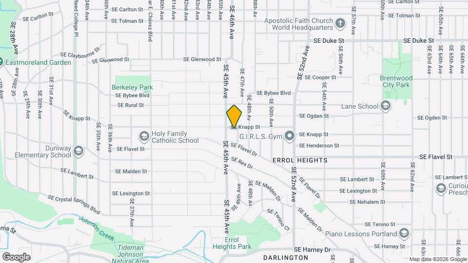 7315 SE 46th Ave Map and Location Details