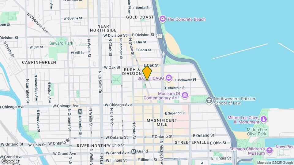 57 E Delaware Pl Map and Location Details