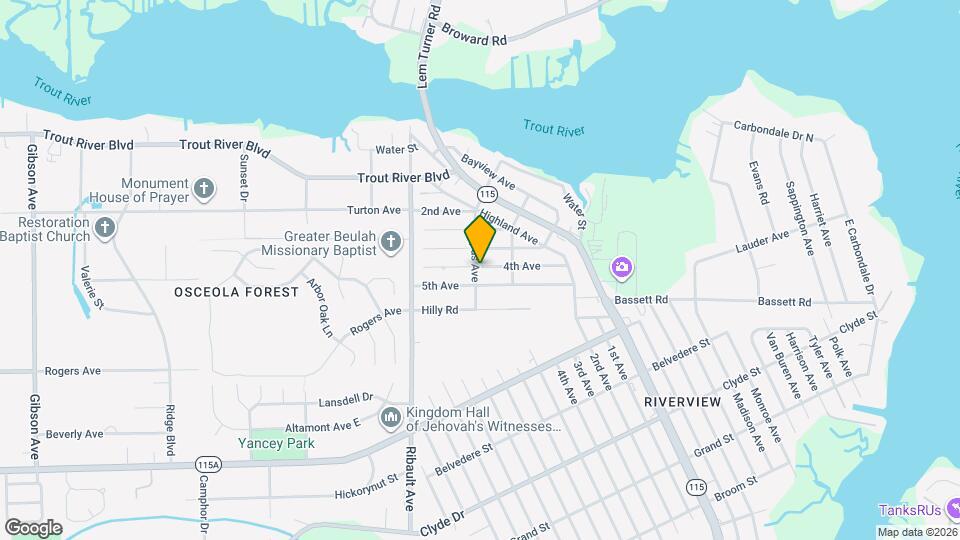 9525 Campus Ave Map and Location Details