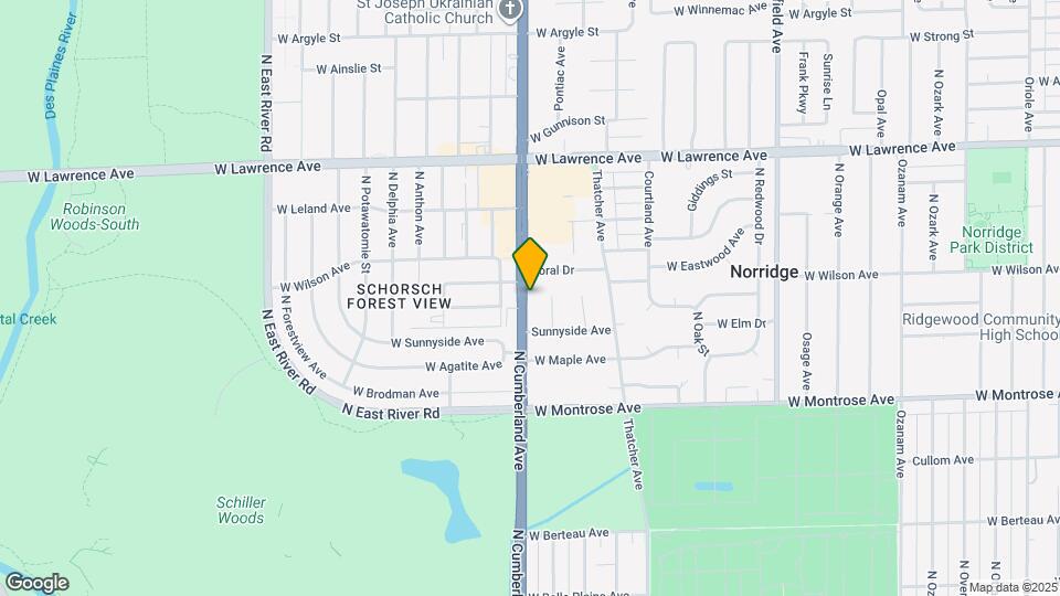 4501 N Cumberland Ave Map and Location Details