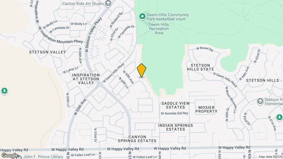 25905 N 49th Ln Map and Location Details