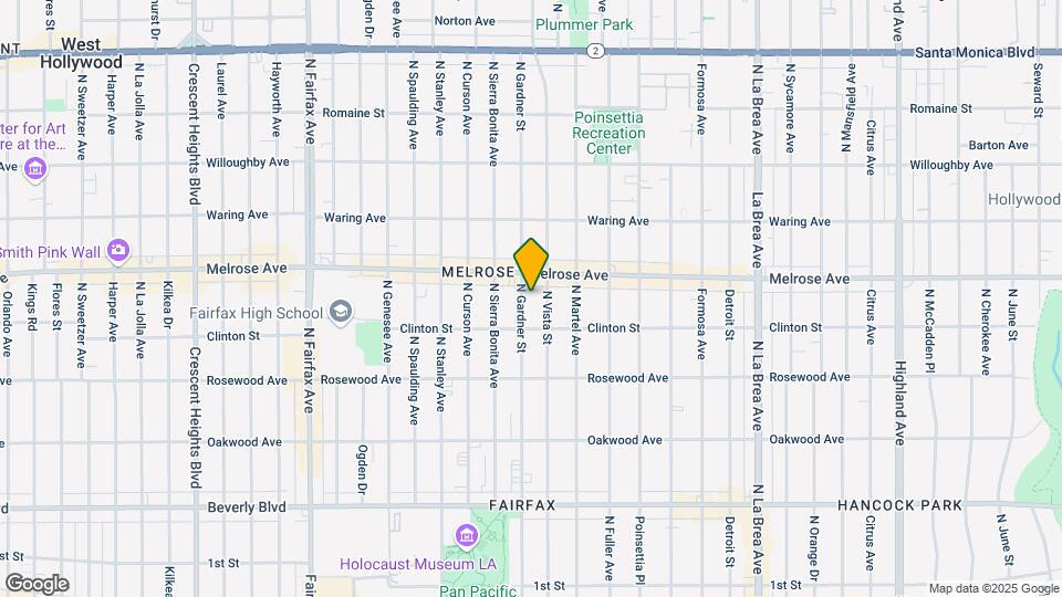 630 N Gardner St, Unit House Map and Location Details