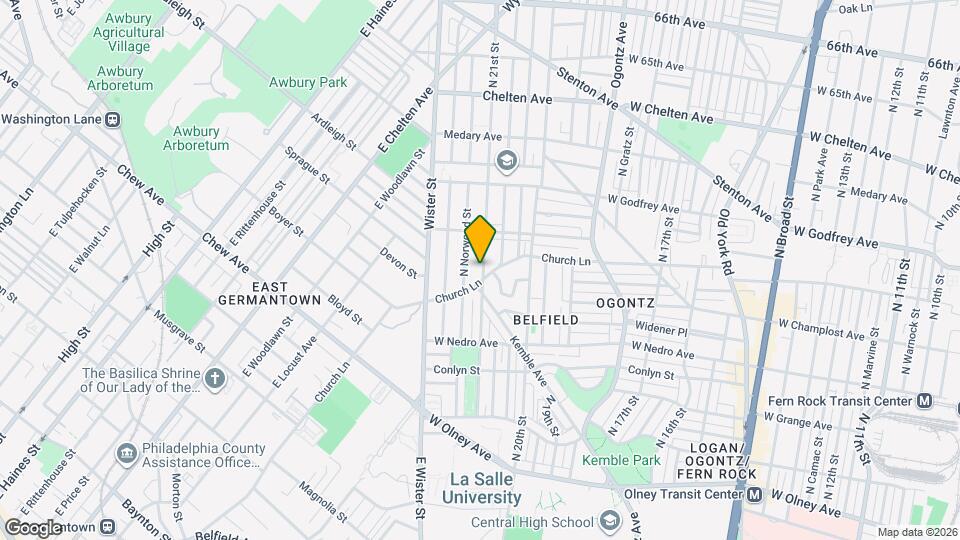 6008 N 21st St Map and Location Details