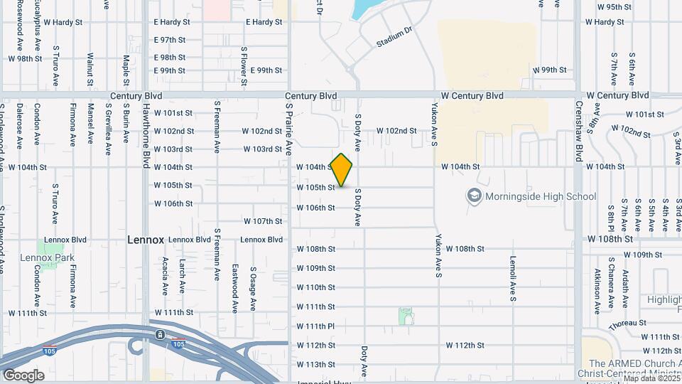 3828 W 105th St Map and Location Details