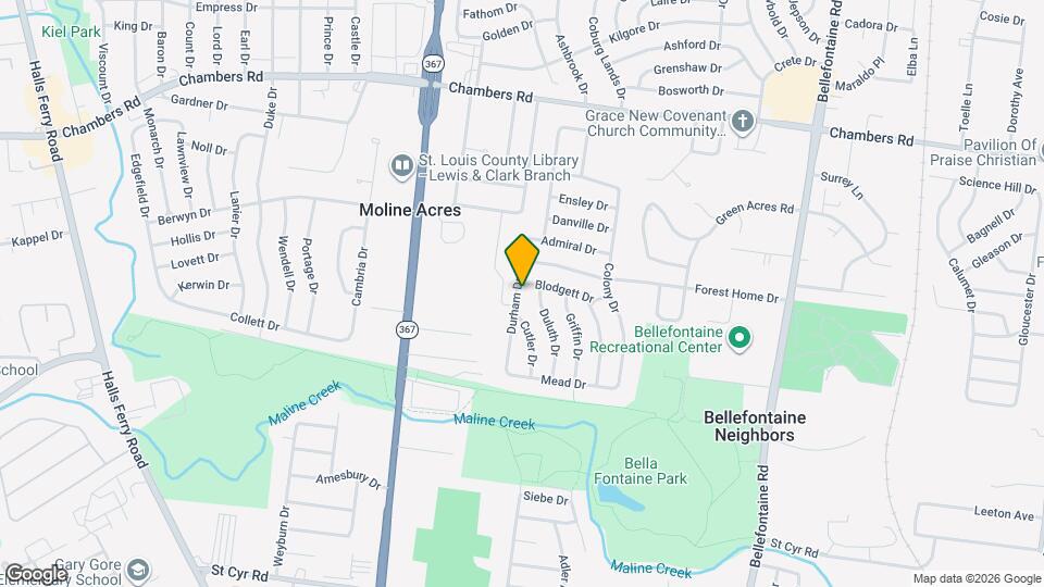 9718 Durham Dr Mapa y Detalles de la Ubicación