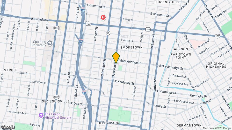 921 S Jackson St Map and Location Details