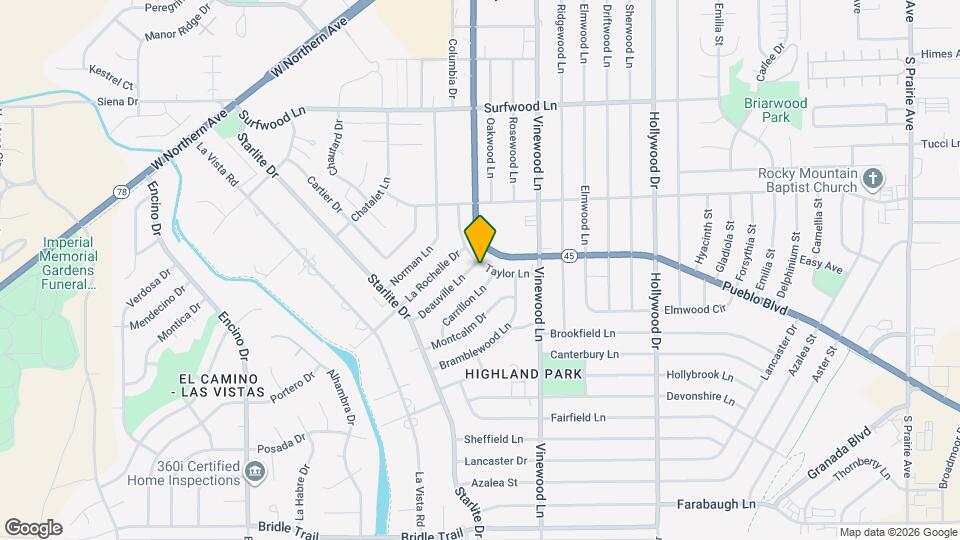 2541 Taylor Ln Map and Location Details