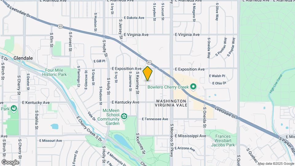 6205 E Ohio Ave, Unit C Mapa y Detalles de la Ubicación