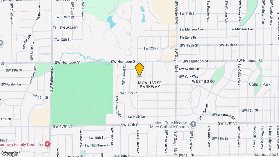 1404 SW McAlister Ave Map and Location Details