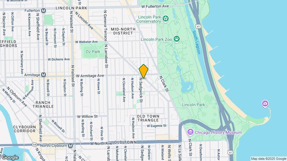 1960 N Lincoln Park W, Unit 312 Map and Location Details
