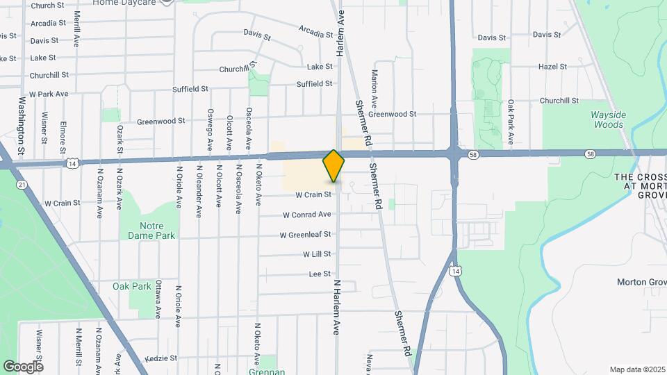 7202 W Crain St, Unit #2 Mapa y Detalles de la Ubicación