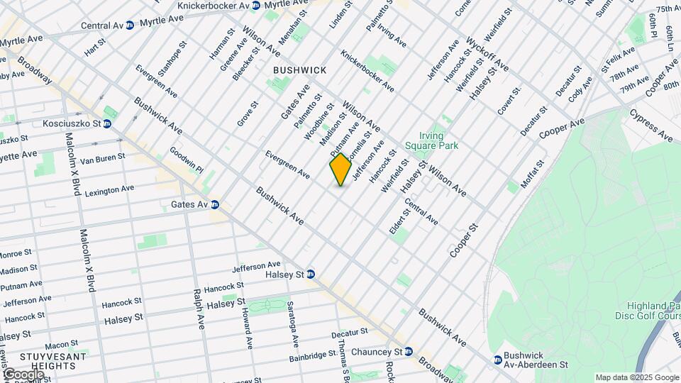 1169 Jefferson Ave Mapa y Detalles de la Ubicación