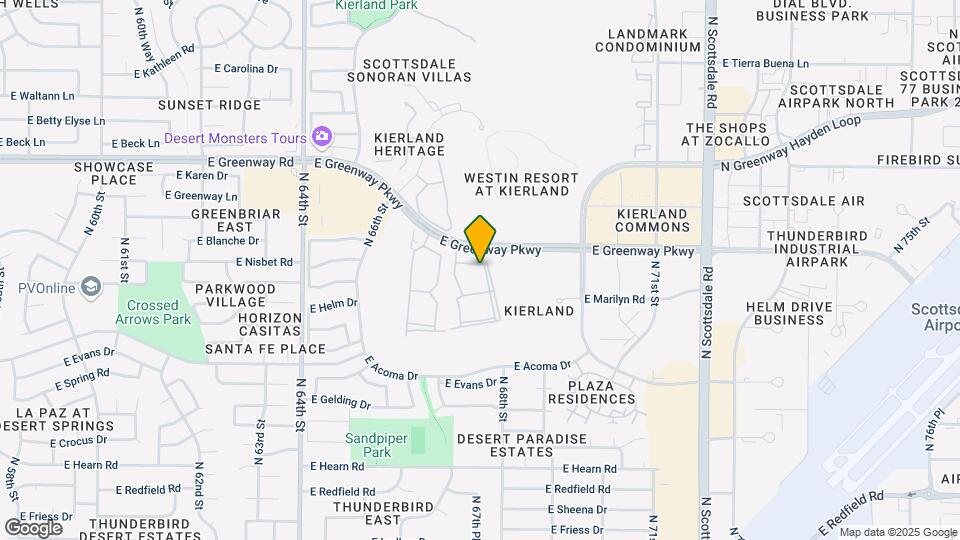 Elite North Scottsdale Mapa y Detalles de la Ubicación