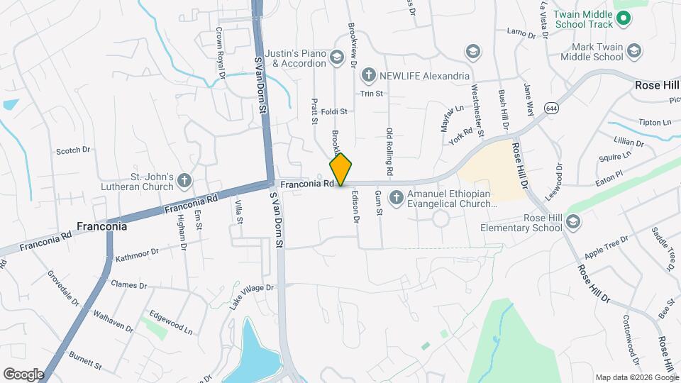 5613 Franconia Rd Map and Location Details
