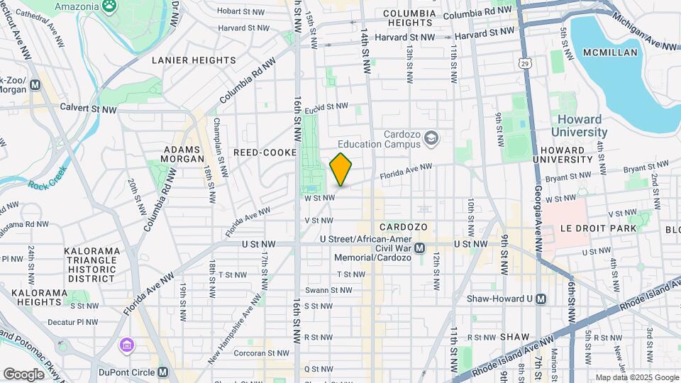 1448 Florida Ave NW Map and Location Details