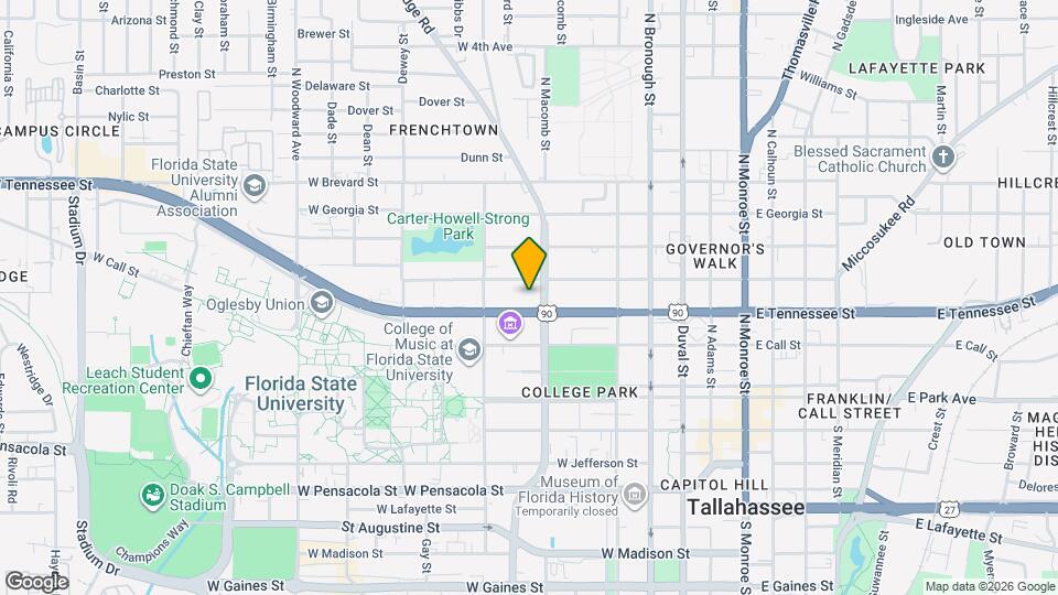 Hub Tallahassee Map and Location Details