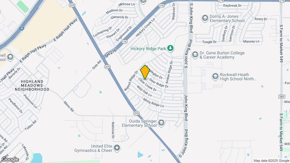 2840 Clear Creek Dr Map and Location Details