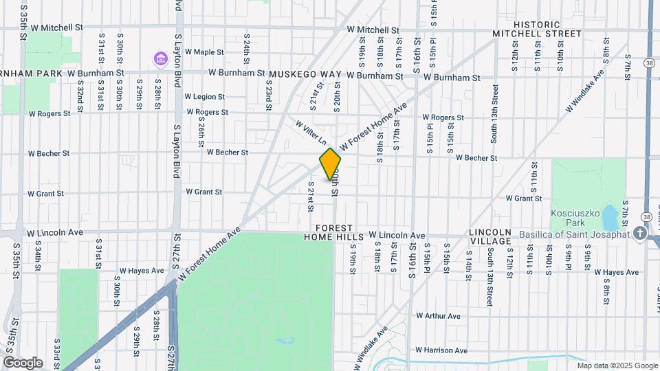 2165 S 20th St Map and Location Details