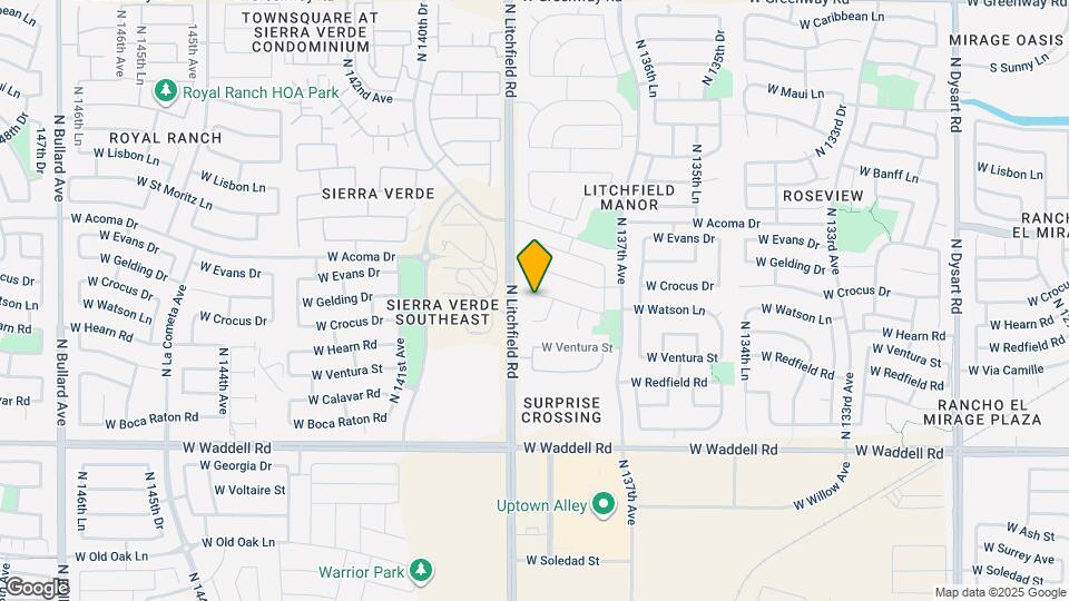 13843 W Watson Ln Map and Location Details