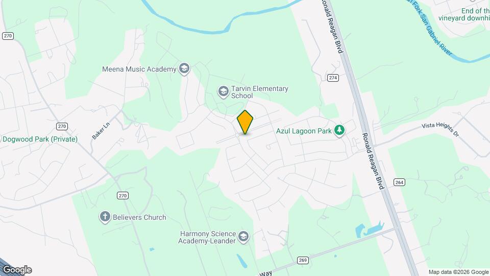 2105 Bonavista Wy Map and Location Details