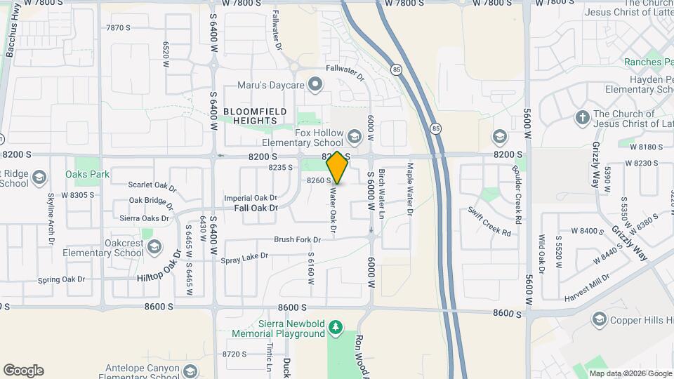 8291 Water Oak Dr Map and Location Details