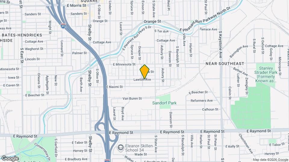 1613 Lawton Ave Map and Location Details