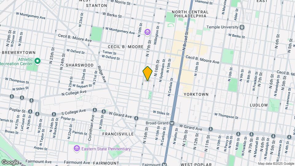 1422 N Willington St Map and Location Details