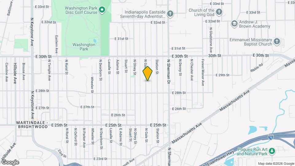 2839 N Gale St Map and Location Details